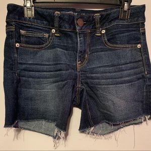 American Eagle cutoff blue jean shorts